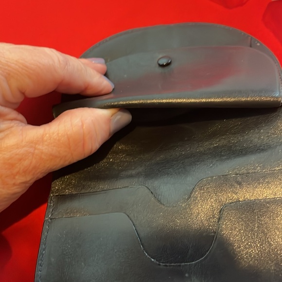 VINTAGE GUCCI BIFOLD NAVY CANVAS/LEATHER HORSEBIT BIFOLD WALLET - Picture 12 of 14